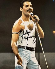 FREDDIE MERCURY QUEEN BAND 8X11 SIGNED PHOTO AUTOGRAPH POSTER SIGNATURE REPRINT
