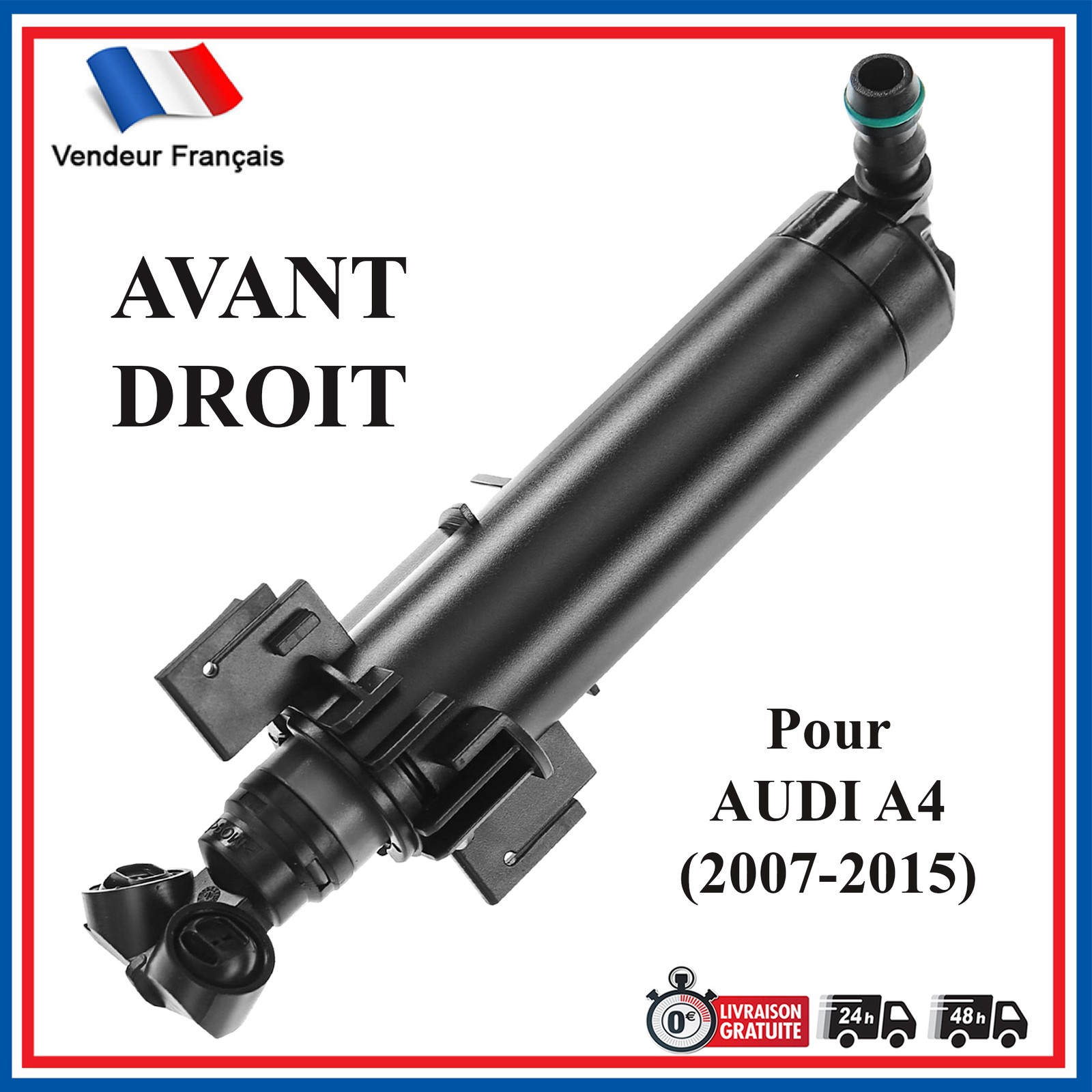 Lave-projecteur phare avant droit Audi A4 B8 berline cabriolet passager