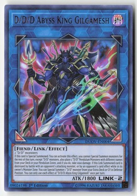 Yugioh - D/D/D Abyss King Gilgamesh DUOV-EN004 1st Edition - Ultra Rare