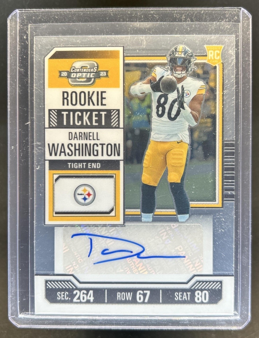 Darnell Washington Panini Contenders Optic #160 Autograph