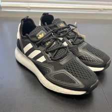 Size 7 (GS) - adidas ZX 2K Boost Low Bold Logo Graphic - Acid