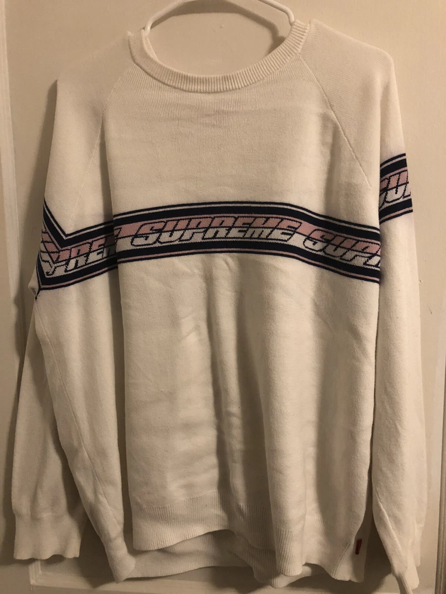 Supreme striped raglan clearance sweater