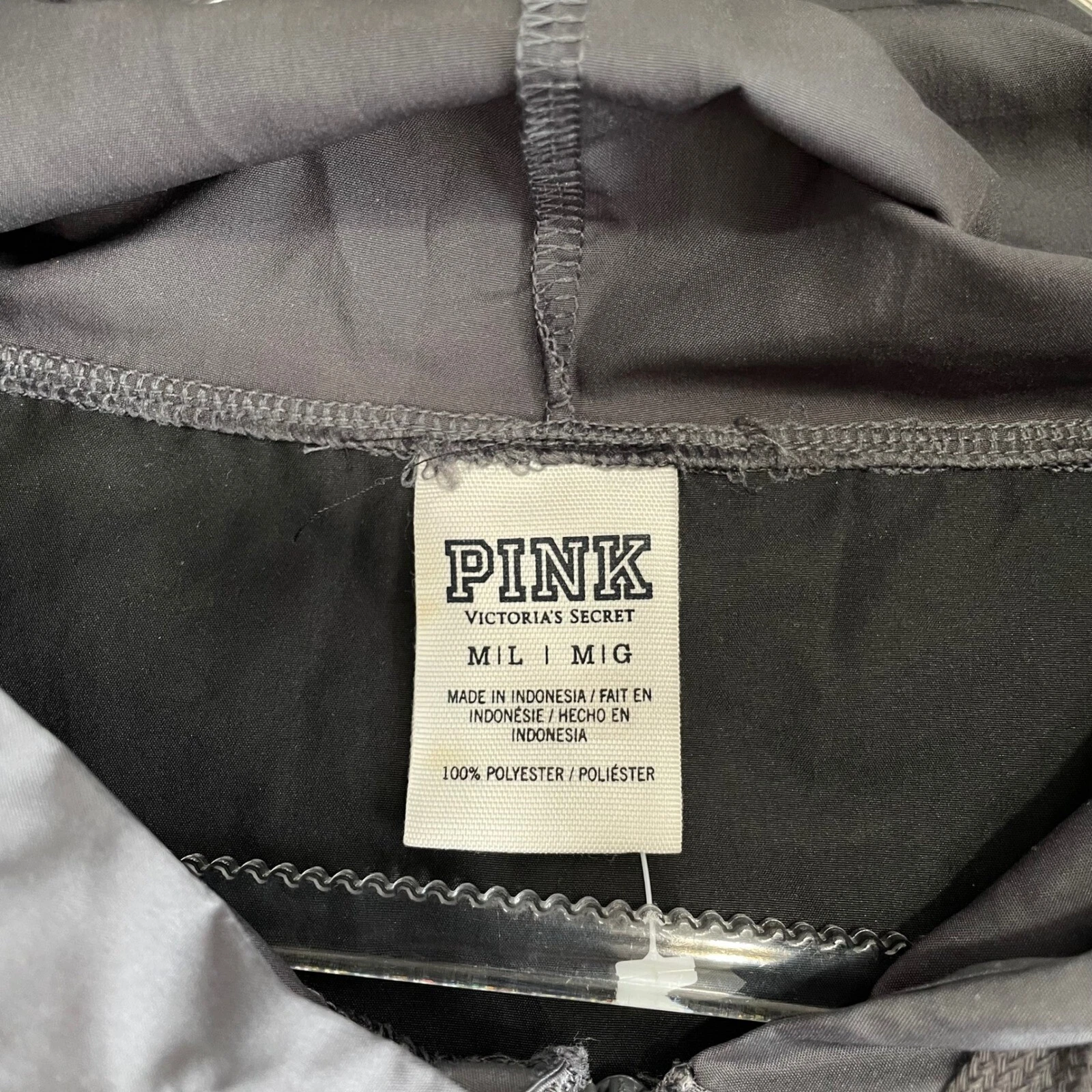 UNDERCOVER Giacca a vento Victorias Secret ROSA donna 1 2 zip grigio nero pullover M L