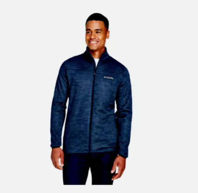 Columbia Mens Full Zip Fleece Jacket (Collegiate Navy Heather