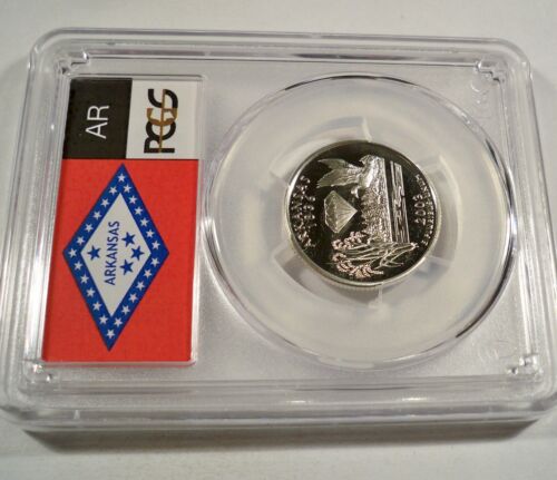 2003-S 25c SILVER PCGS PR70DCAM ARKANSAS QUARTER PROOF DEEP CAMEO PR 70 DC - Picture 3 of 4