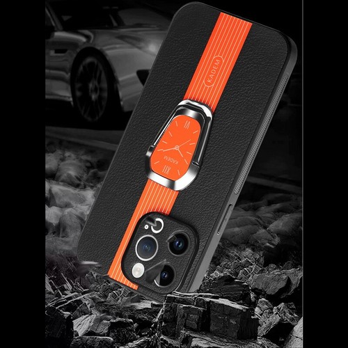 Für iPhone 15 14 Pro Max 13 12Pro Leder Magnetischer Ring Halter Handyhülle Cover - Bild 11 von 21