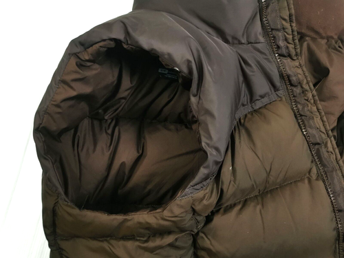 *HOT Women THE NORTH FACE NUPTSE 700 GOOSE DOWN QUILT PUFFER BROWN VEST Jacket S - Picture 5 of 16