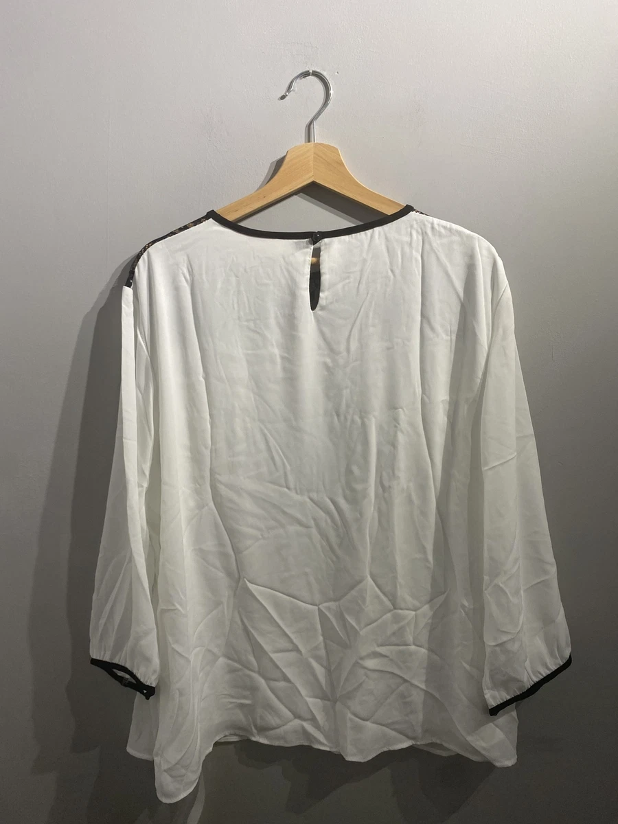 Marisota Lace Detail Blouse UK Size 22 eBay