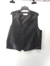 Pronto Uomo Black Men's M Geometric Pattern Vest