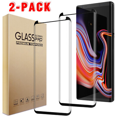 2x For Samsung Galaxy Note 8/Note 9 Full Cover Tempered Glass Screen Protector