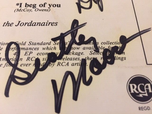 V.V RARE: Elvis Band Scotty Moore & DJ Fontana Signed 7" Record **EX** - Imagen 4 de 5