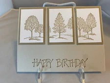 Stampin Up Card Kit Set Of 4 "Happy Birthday" cards #22a