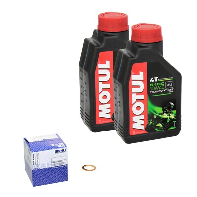 Suzuki QuadRunner 160 (LT-F 160), Bj. 97-02 MOTUL 5100 Öl + Mahle Ölfilter