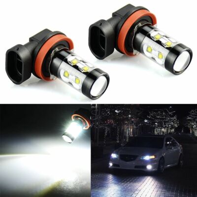 For Acura TL 2007-2014 LED Fog Driving Light H11 6000K White Bright Bulbs