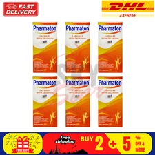 6 X 100s Pharmaton Capsules with Ginseng and Selenium Energy Booster Performance