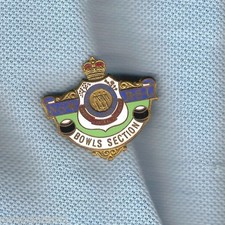 #D140.   OLD ENAMEL NSW RSL BOWLS SECTION   LAPEL BADGE