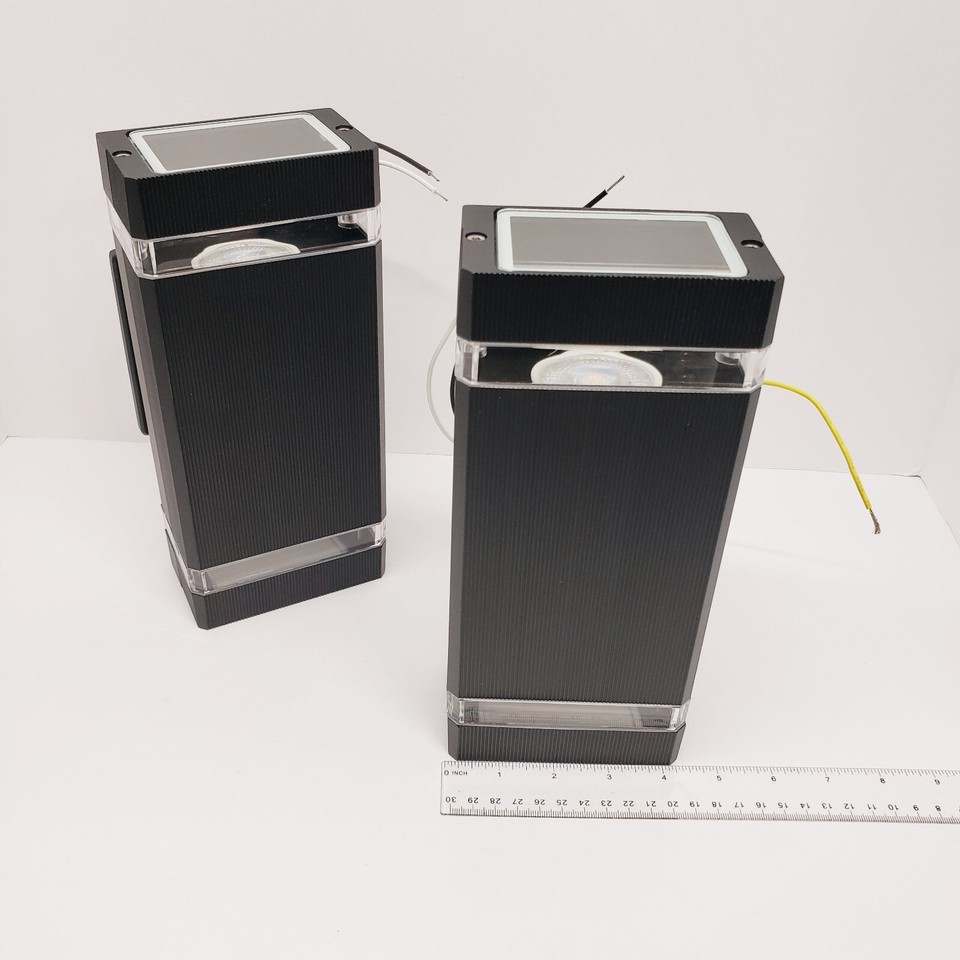 LMP 2 Pack LED Square Up and Down Lights Outdoor Wall Light Waterproof ...