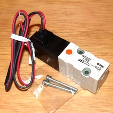 SMC Pneumatics 24VDC Coil 0.1MPa Max. 3-Port Solenoid Valve VKF334V-5GS