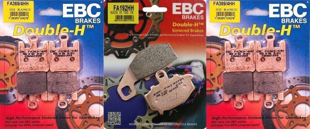EBC HH front & rear brake pads set fits Kawasaki ZX6R / RR