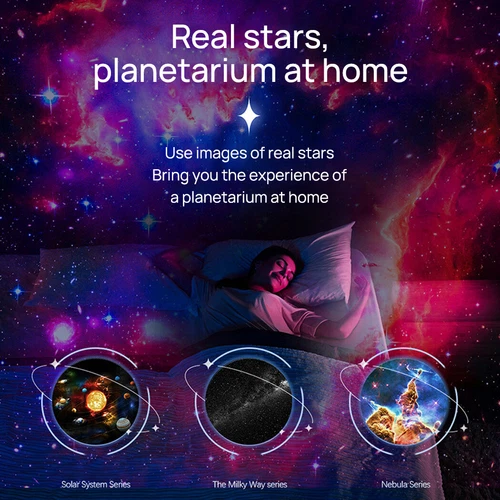 Night Light 13in1 Projector Galaxy Starry Sky LED Star Lamp Rotating Planetarium - Picture 7 of 11