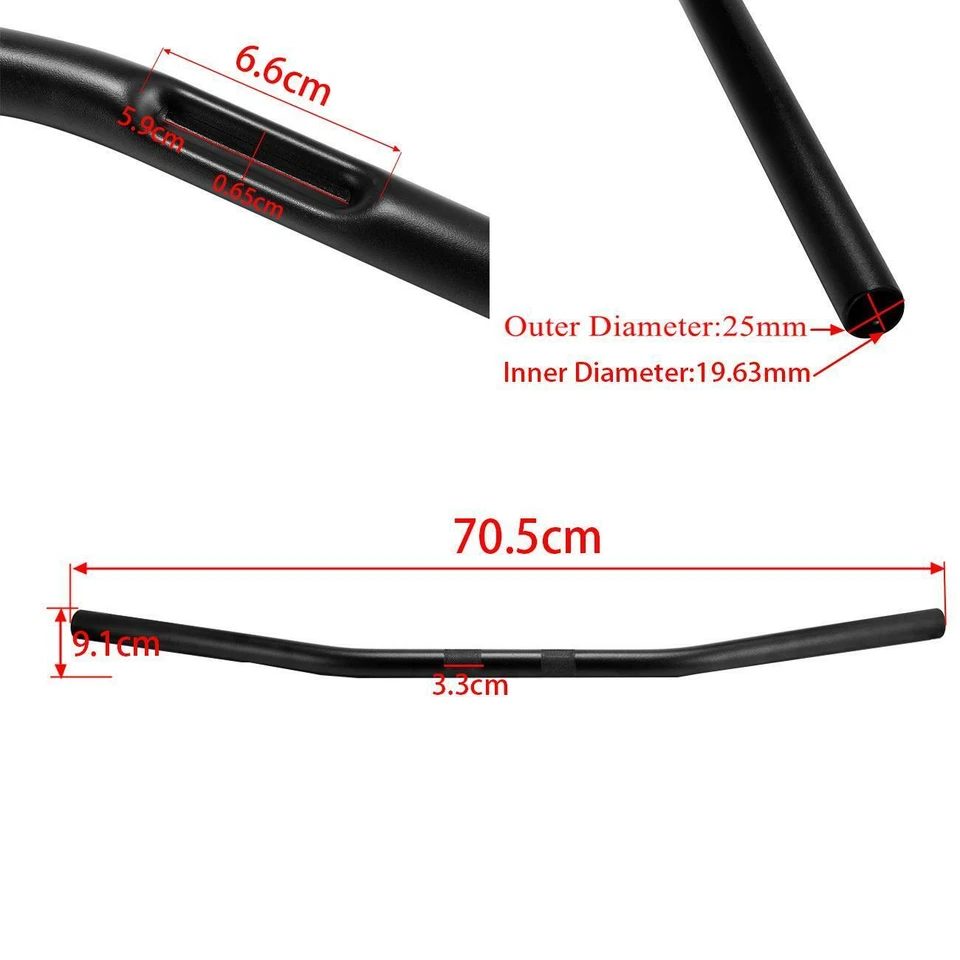 1" Chrome Motorcycle Handlebar Drag Bar For Honda VTX 1800 N VTX1800C VTX1300C Foto 4 de 4