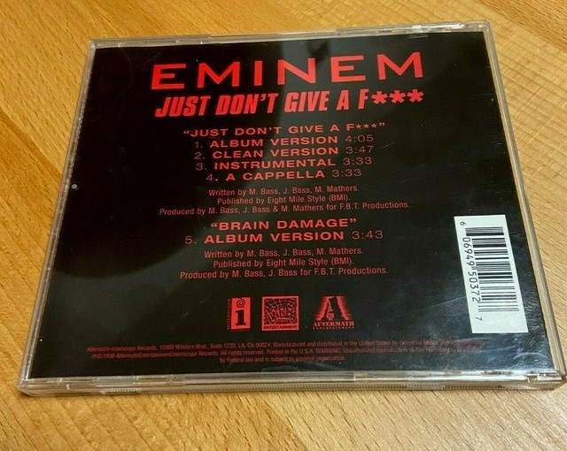 Eminem Just Don T Give Af