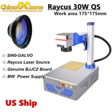 Foldable Raycus 30W QS Fiber Laser Marking Machine Metal Steel Marking 175*175mm