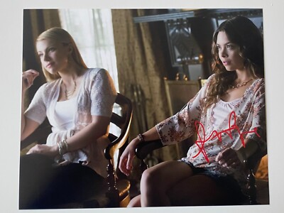 SCARLETT HEFNER In-Person signiertes Autogramm 20x25cm Vampire Diaries