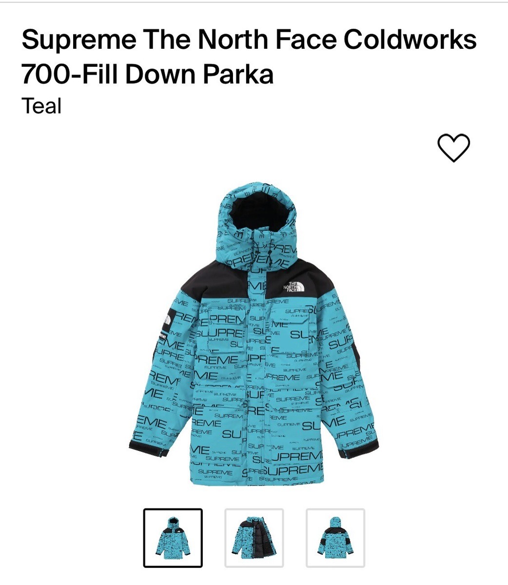 Supreme x The North Face Coldworks 700 Fill Down Parka Supreme x The North Face Coldworks 700 Fill Down Parka