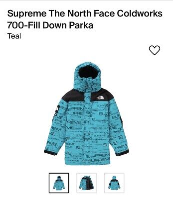Supreme x The North Face Coldworks 700 Fill Down Parka Supreme x The North Face Coldworks 700 Fill Down Parka