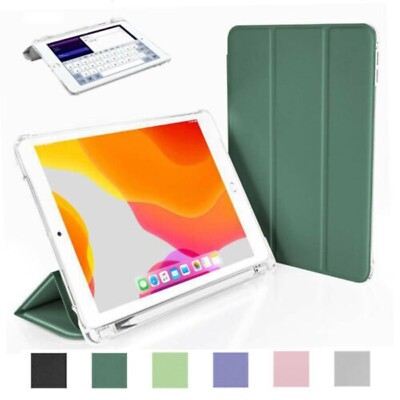 For iPad 6th/7th/8th/9th Generation 10.2'' PU Leather Shockproof Smart Case Cover