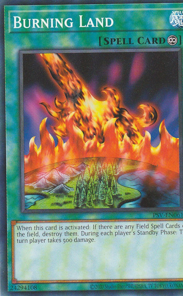YUGIOH CARD BURNING LAND PSV-EN061 / 25TH ANNIVERSARY | eBay YUGIOH CARD BURNING LAND PSV-EN061 / 25TH ANNIVERSARY | eBay