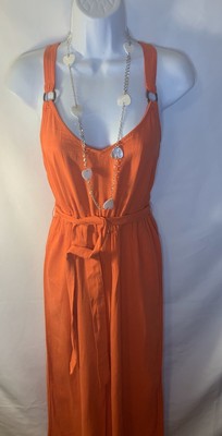 forever 21 orange jumpsuit