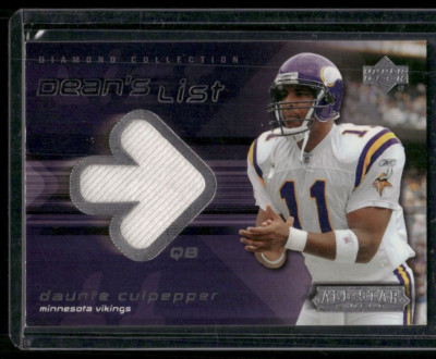DAUNTE CULPEPPER 2004 Upper Deck Diamond All-Star Dean's List Jersey Relic #DLDC