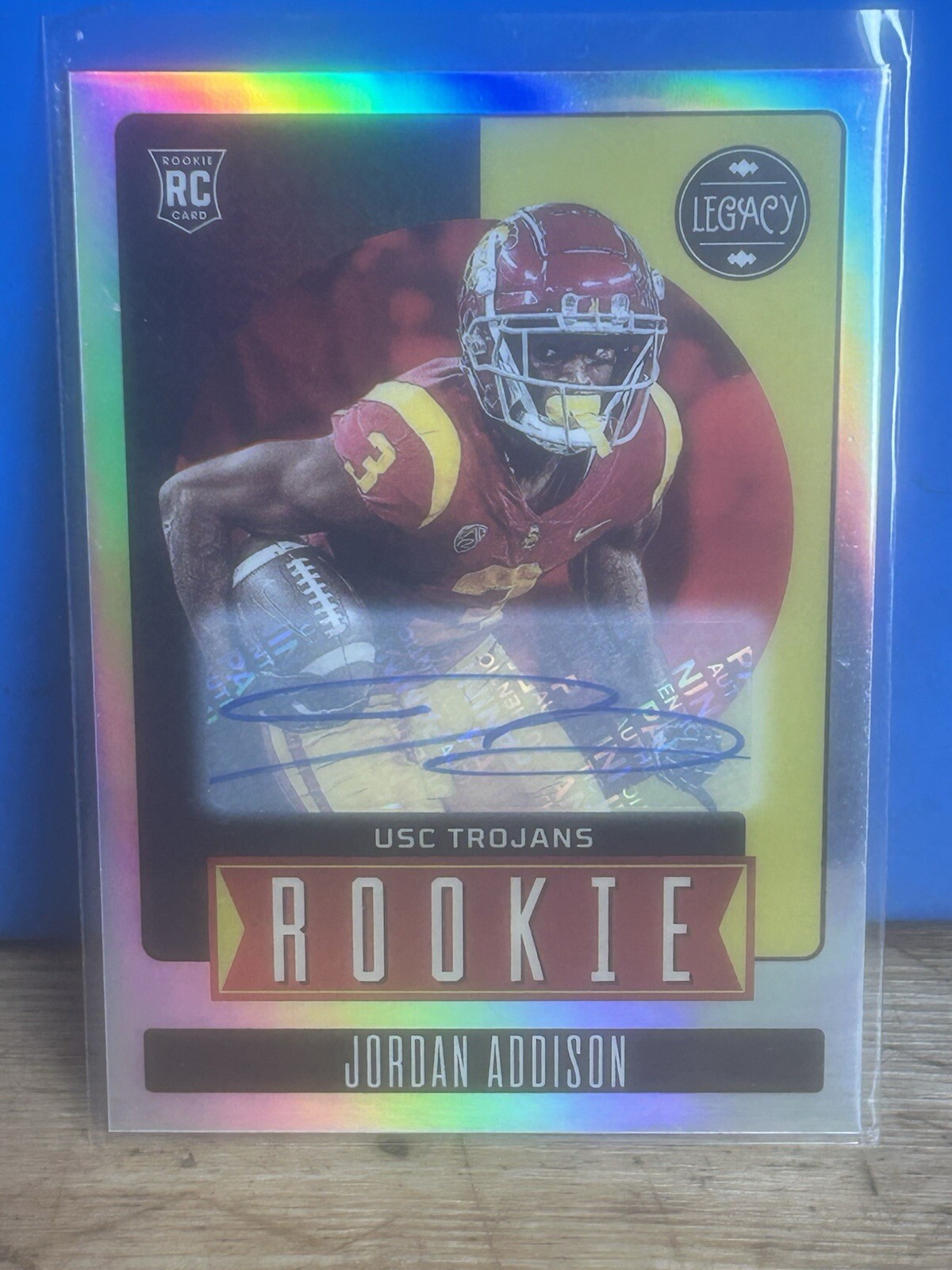 2023 Panini Legacy - Rookies Premium Penmanship Silver #164 Jordan Addison (AU)