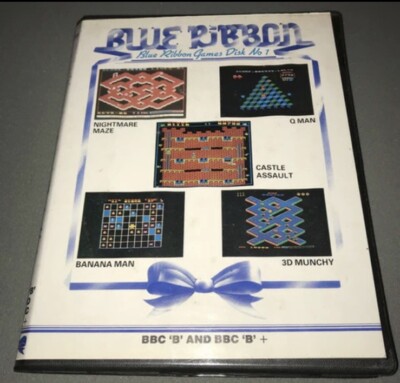 Blue Ribbon Games Disk Nr. 1 - Compilation - BBC Micro - RARE DISK Release