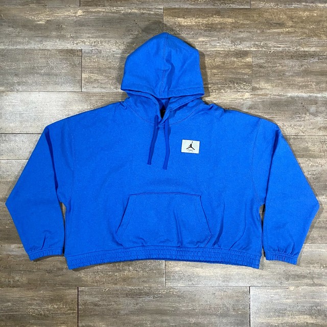 Nike Women's Jordan Essentials Fleece Hoodie Blue DD7000480 Plus Size
