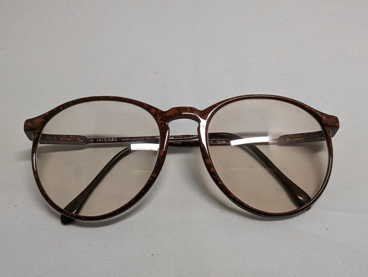 Mirari for Luxottica Eyeglasses, Made in Italy, Frames Only, 53-19-140,  Brown