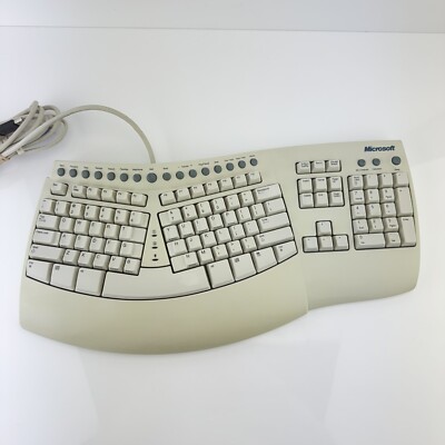 Microsoft Natural Pro Ergonomic USB PS/2 Keyboard Model RT9401 V:5FTWR