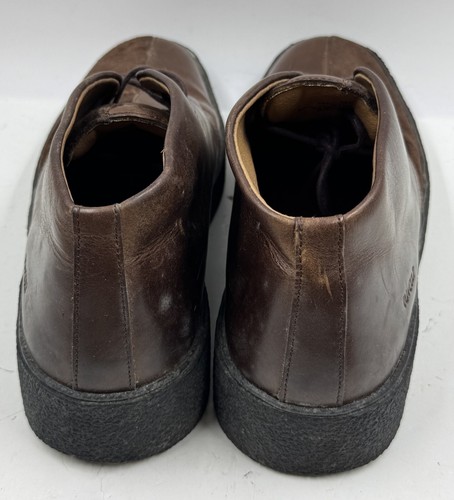 RJ Colt Detroit Men's Shoes Sz 10 M Brown Leather Split Toe Oxford Ankle Boots - Picture 6 of 10