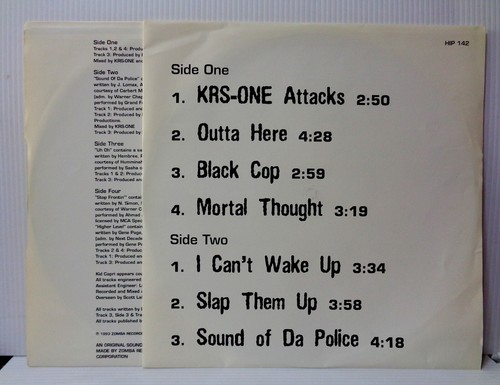 KRS-One Return Of The Boom Bap 1993 Jive HIP142 UK Original 2LP Vinyl - Picture 6 of 7