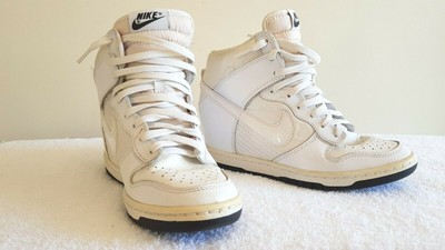 sky high dunks white