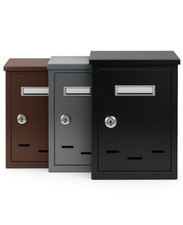 CASSETTA POSTALE BUCA LETTERE POSTA DA ESTERNO CON DOPPIA CHIAVE NERA GRIGIA