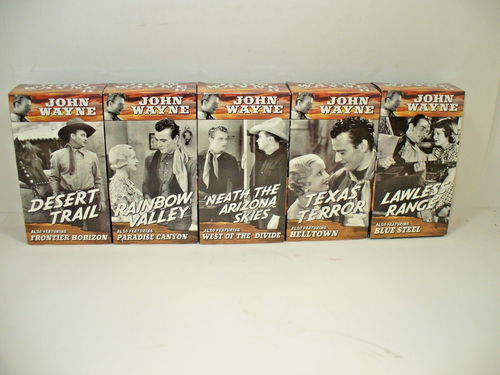 John Wayne Collection 2 10 Video VHS Pack Collector's Edition B/W 9 Hours USED - Picture 23 of 23