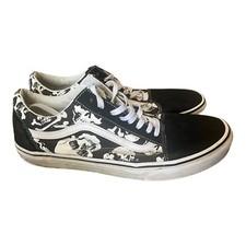 Vans Classic Skulls Black Low Top Shoes Sneakers Mens Size 11