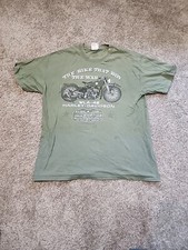 Men  s Vintage 1998 Harley Davidson Honolulu, Hawaii Pearl Harbor Tshirt L Green