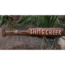 Sh*ts Creek Hand Carved Tropical Decorative Tiki Bar Wood Paddle 39"x 6" inches