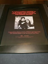 Ozzy Osbourne 35th Anniversary Epic Sony Rare Original Promo Poster Ad Framed!