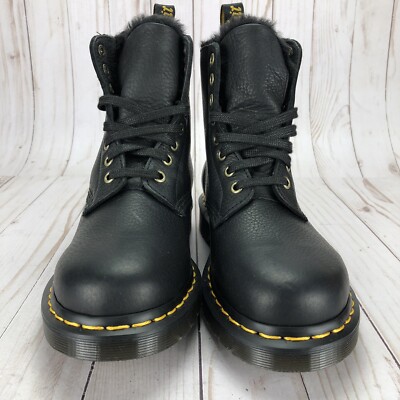 Dr Martens 1460 Pascal Ambassador Boots Combat Black Leather  display picture 2