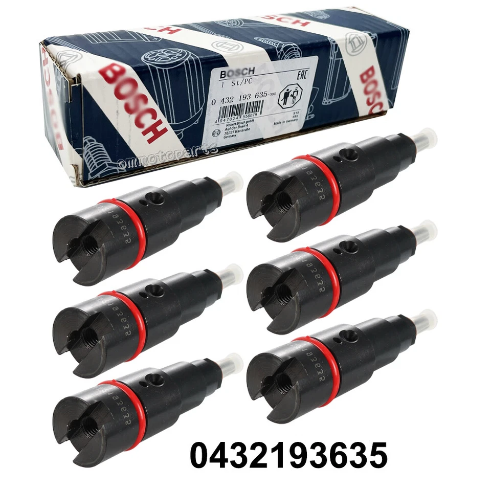 6pcs Fuel Injectors For Dodge Cummins Ram 5.9L 40-50 HP 24V 0432193635 Foto 3 de 4